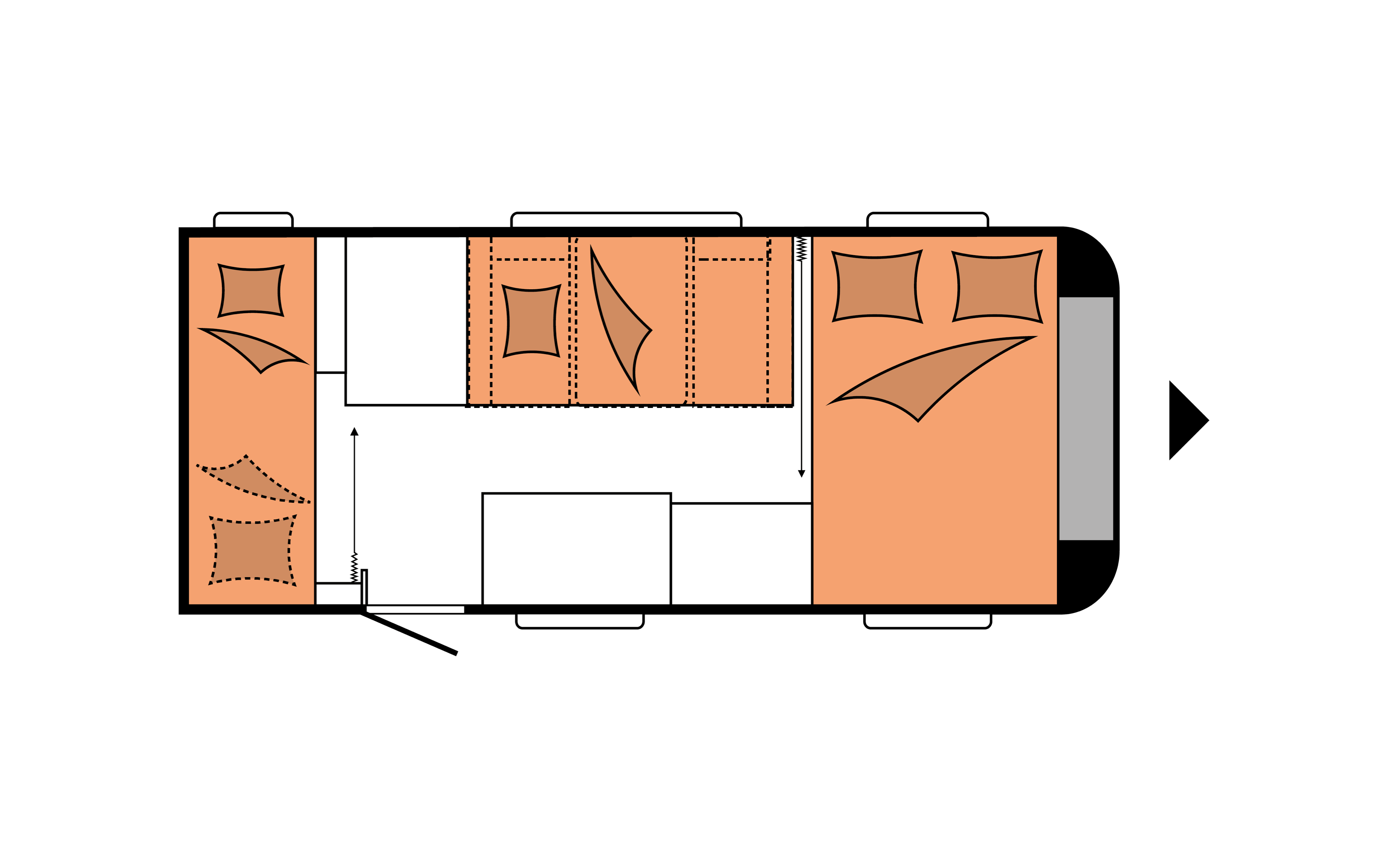 Layout 2023 Hobby OnTour 470 KMF Nachtweergave