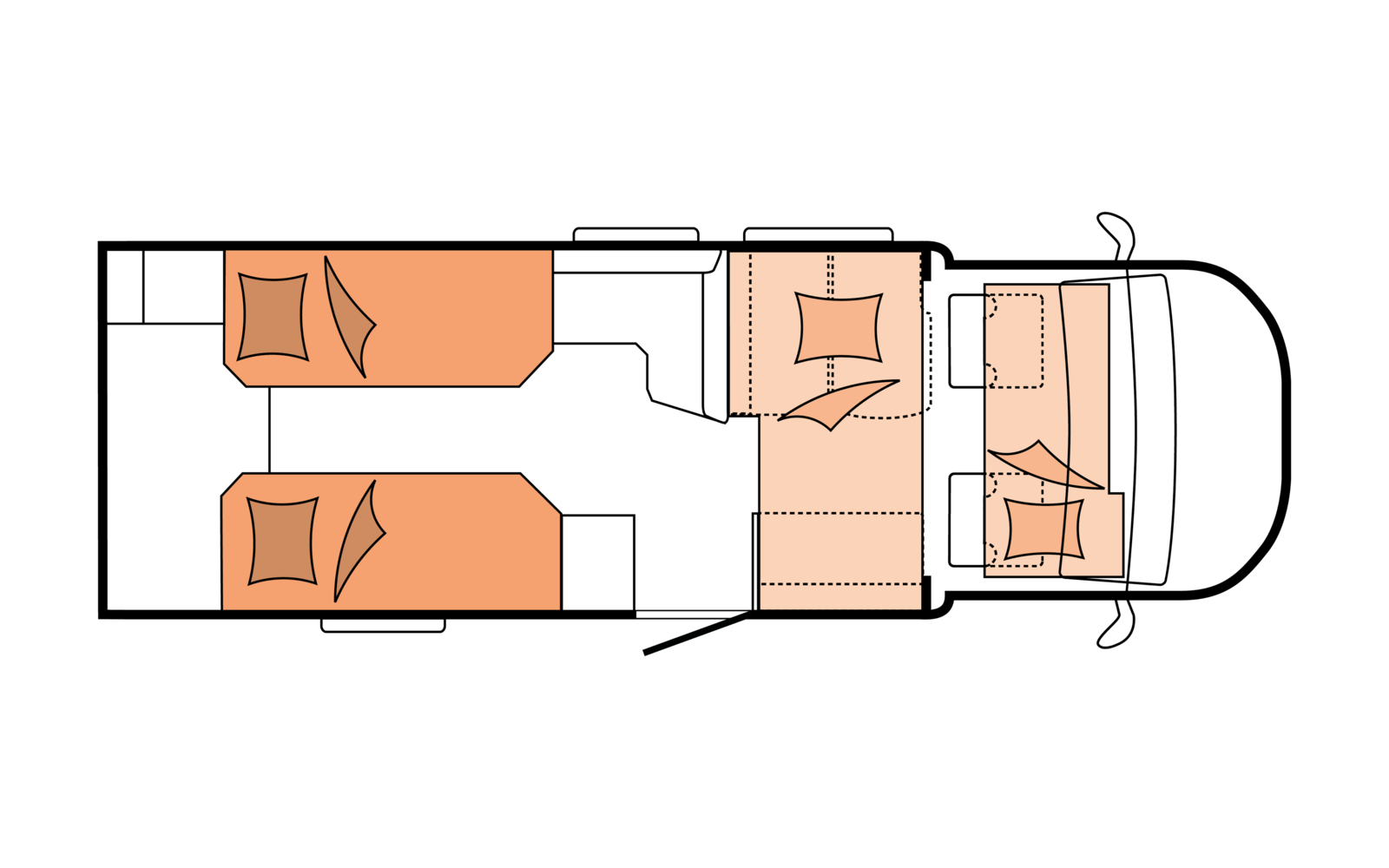 Layout 2023 Hobby Optima De Luxe T70 E Nachtweergave