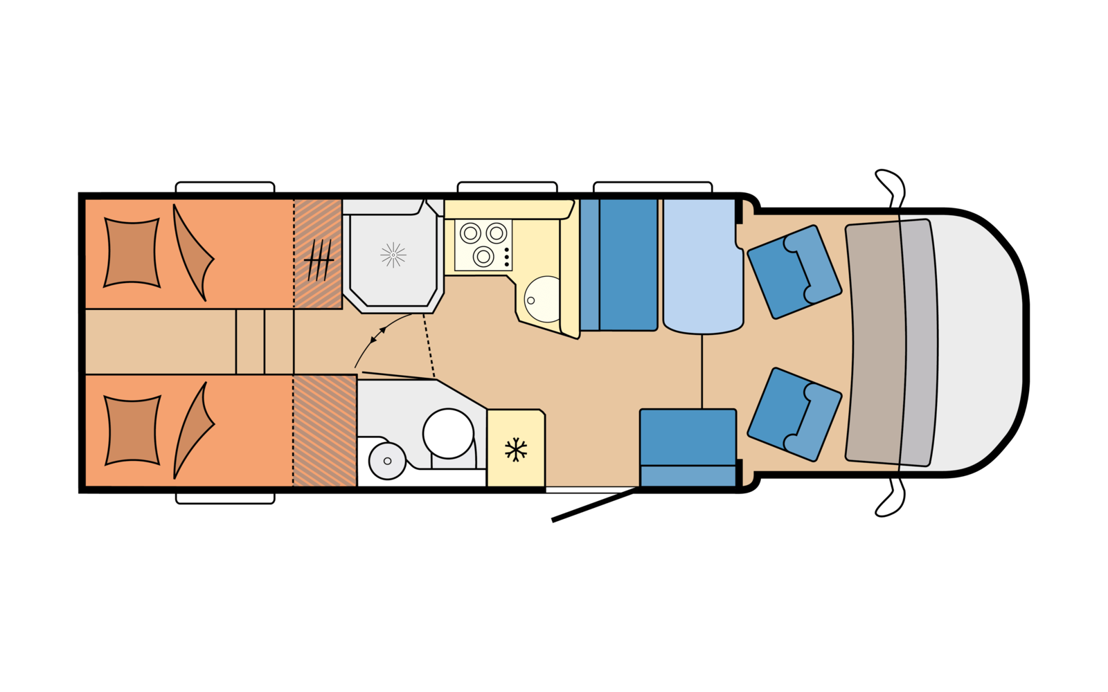 Layout 2023 Hobby Optima De Luxe T70 GE Dagweergave