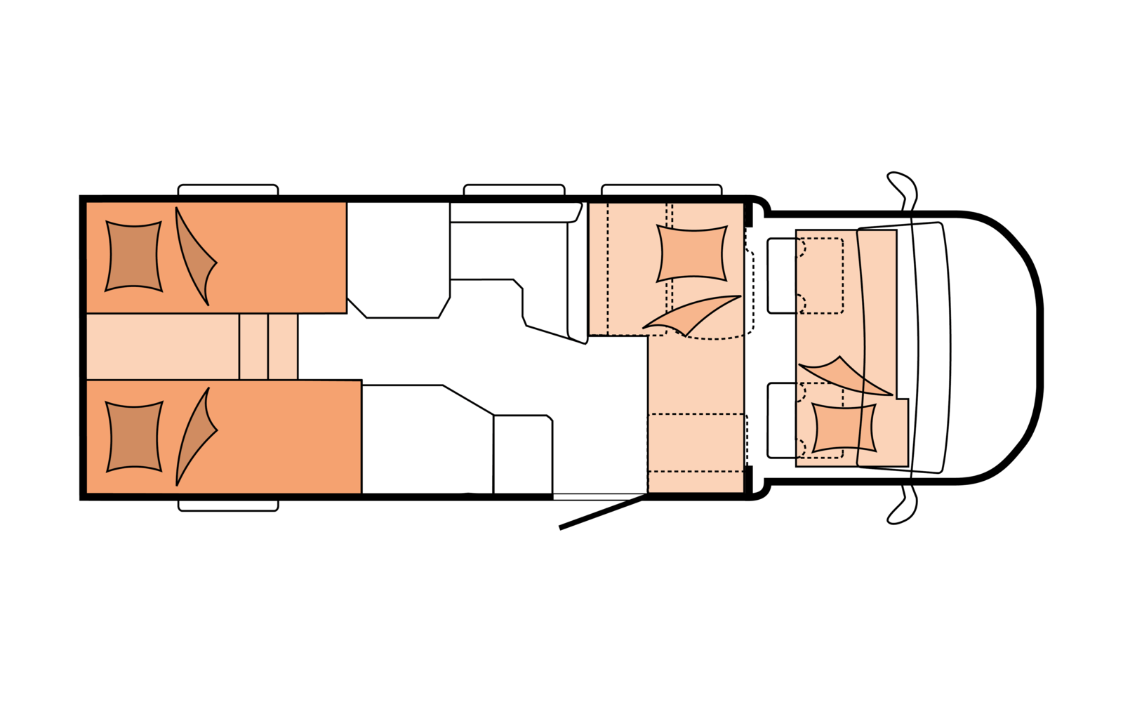 Layout 2023 Hobby Optima De Luxe T70 GE Nachtweergave