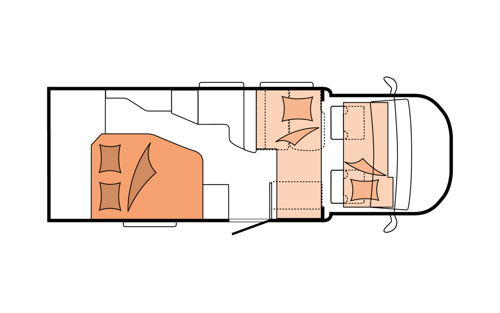 Layout 2023 Hobby Optima OnTour T70 F Dagweergave