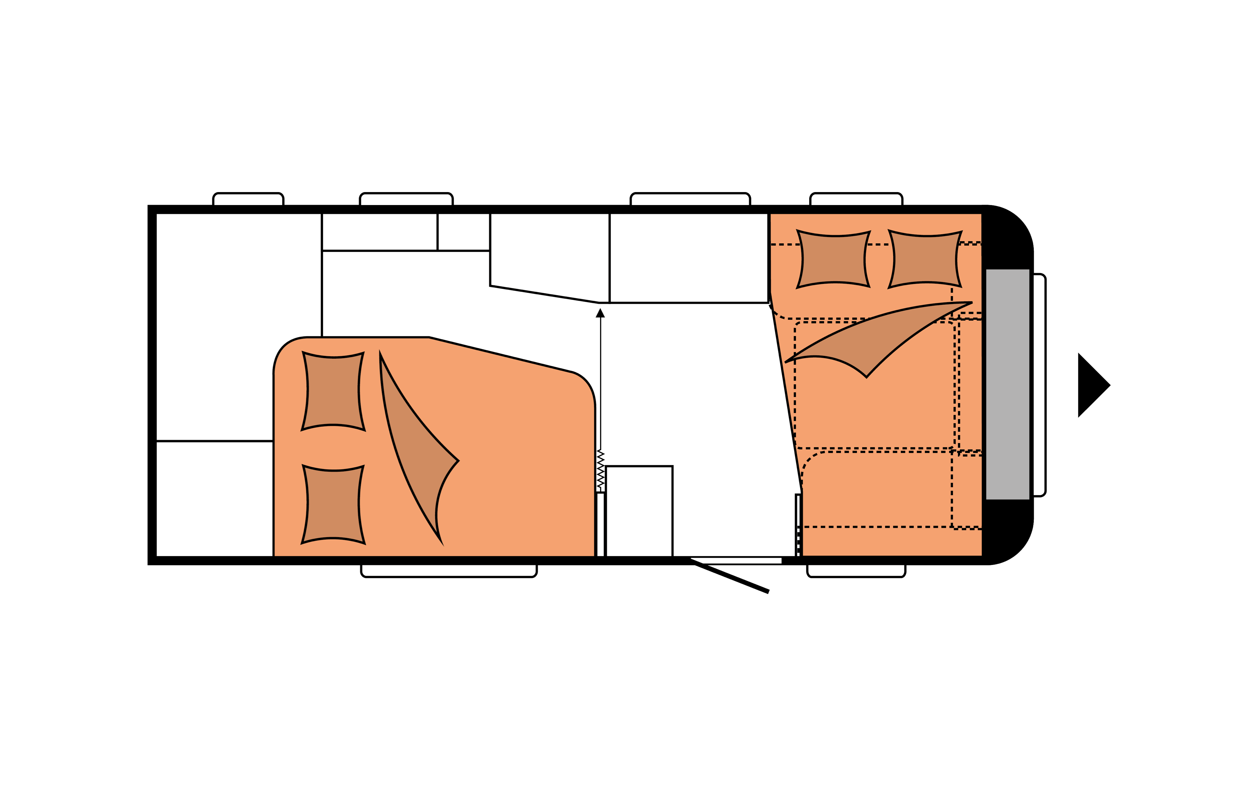 Layout 2023 Hobby De Luxe 495 WFB Nachtweergave