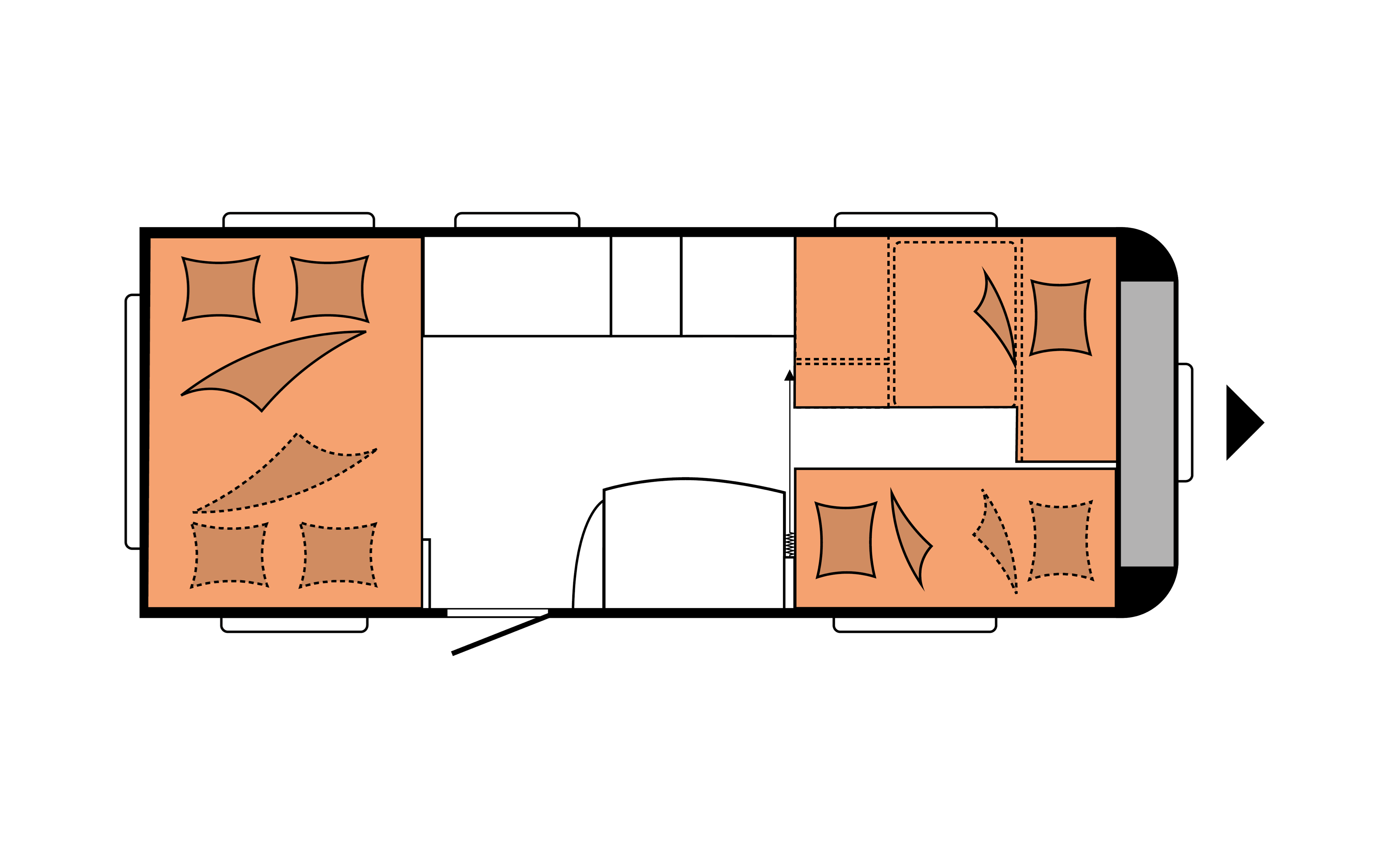 Layout 2023 Hobby De Luxe 515 UHK Nachtweergave