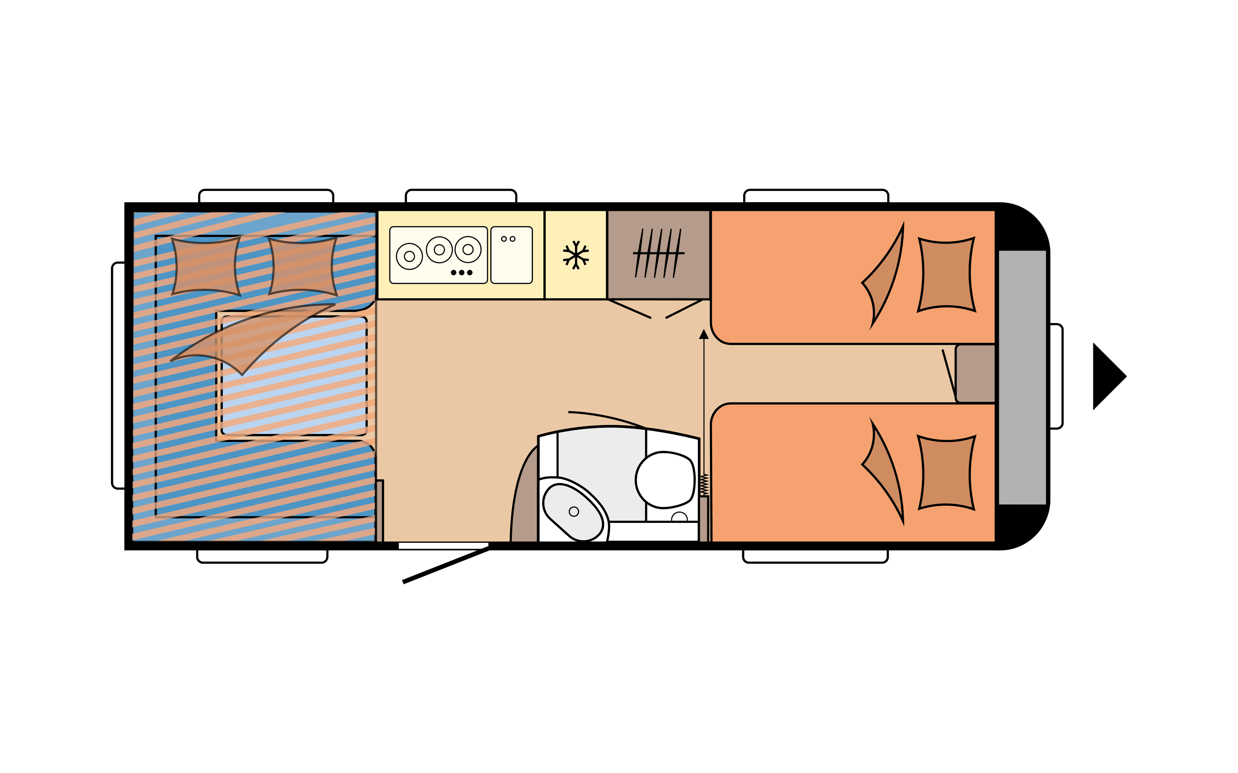 Layout 2023 Hobby De Luxe 515 UHL Dagweergave