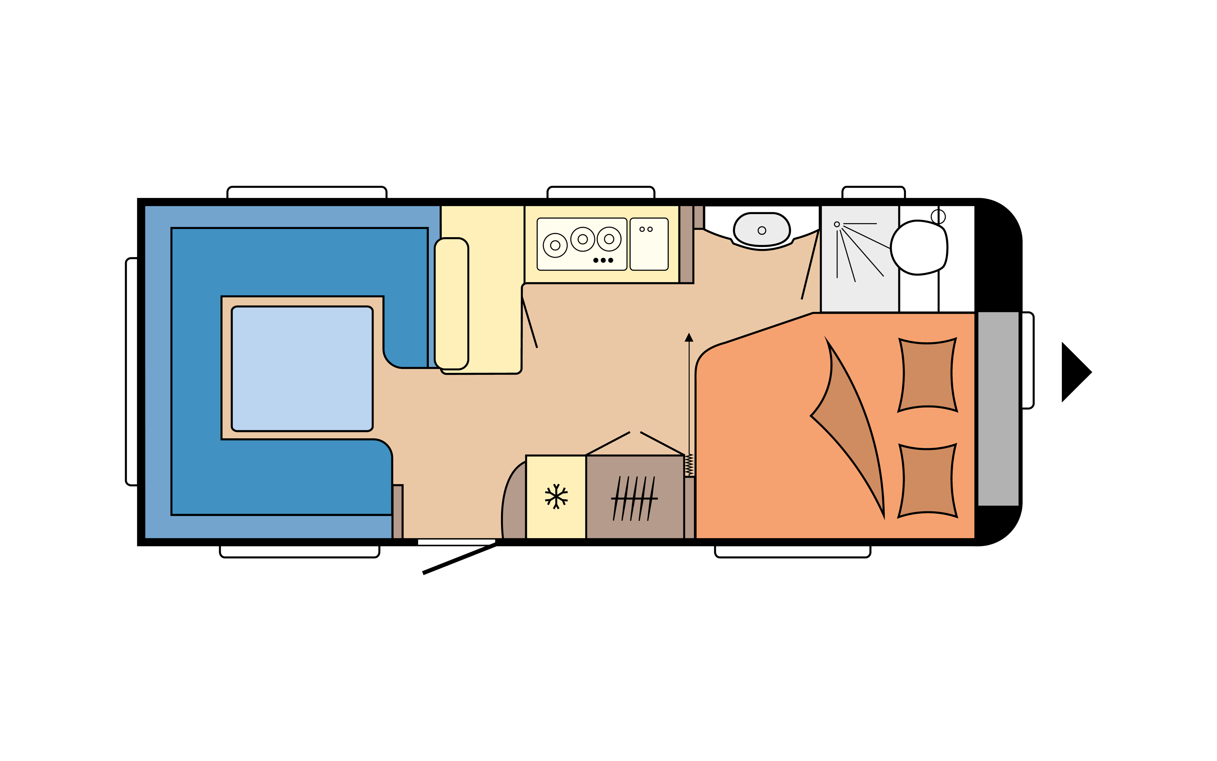 Layout 2023 Hobby Excellent 560 CFe Dagweergave