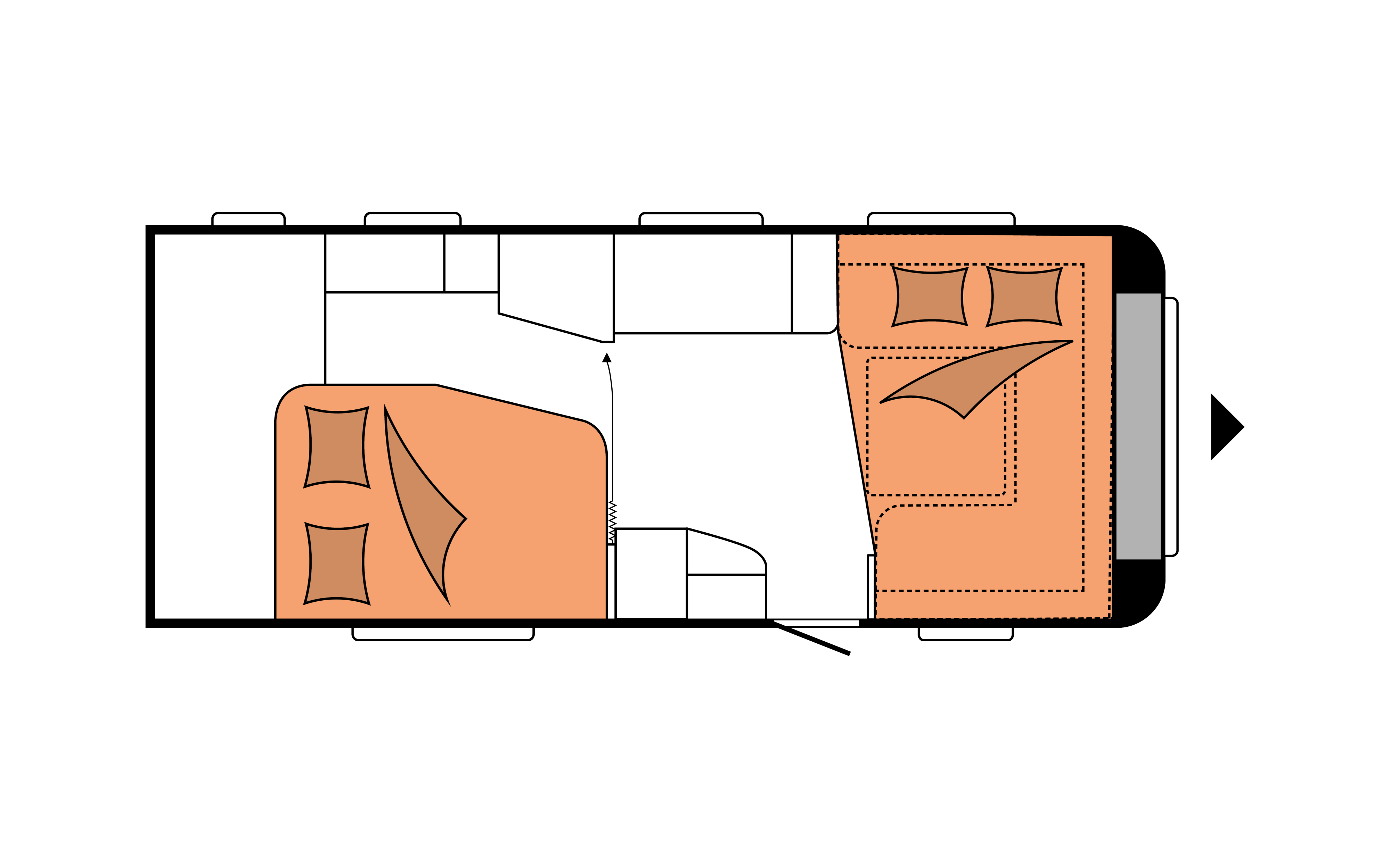 Layout 2023 Hobby Excellent 560 WFU Nachtweergave