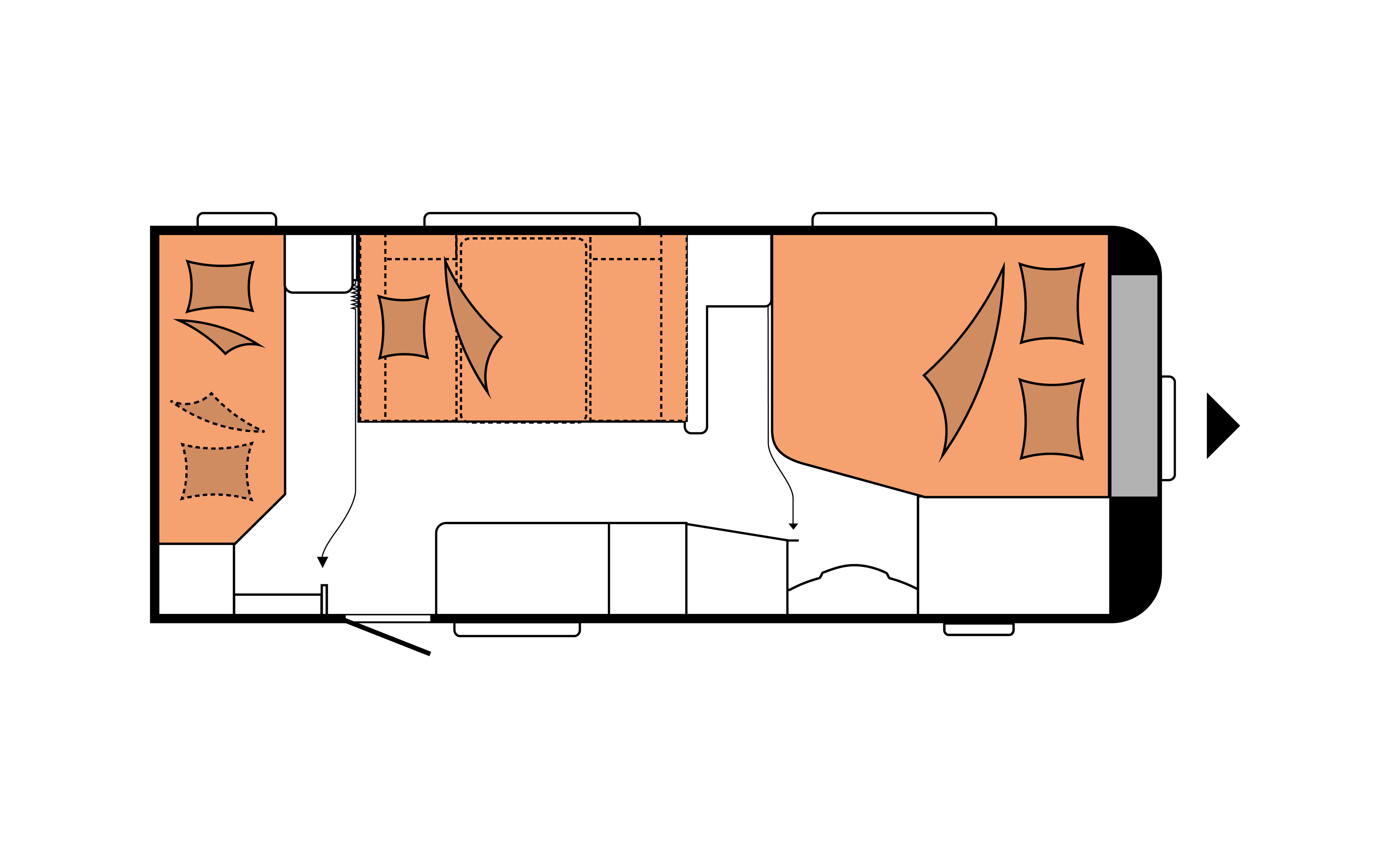 Layout 2023 Hobby Excellent Edition 560 KMFe Nachtweergave