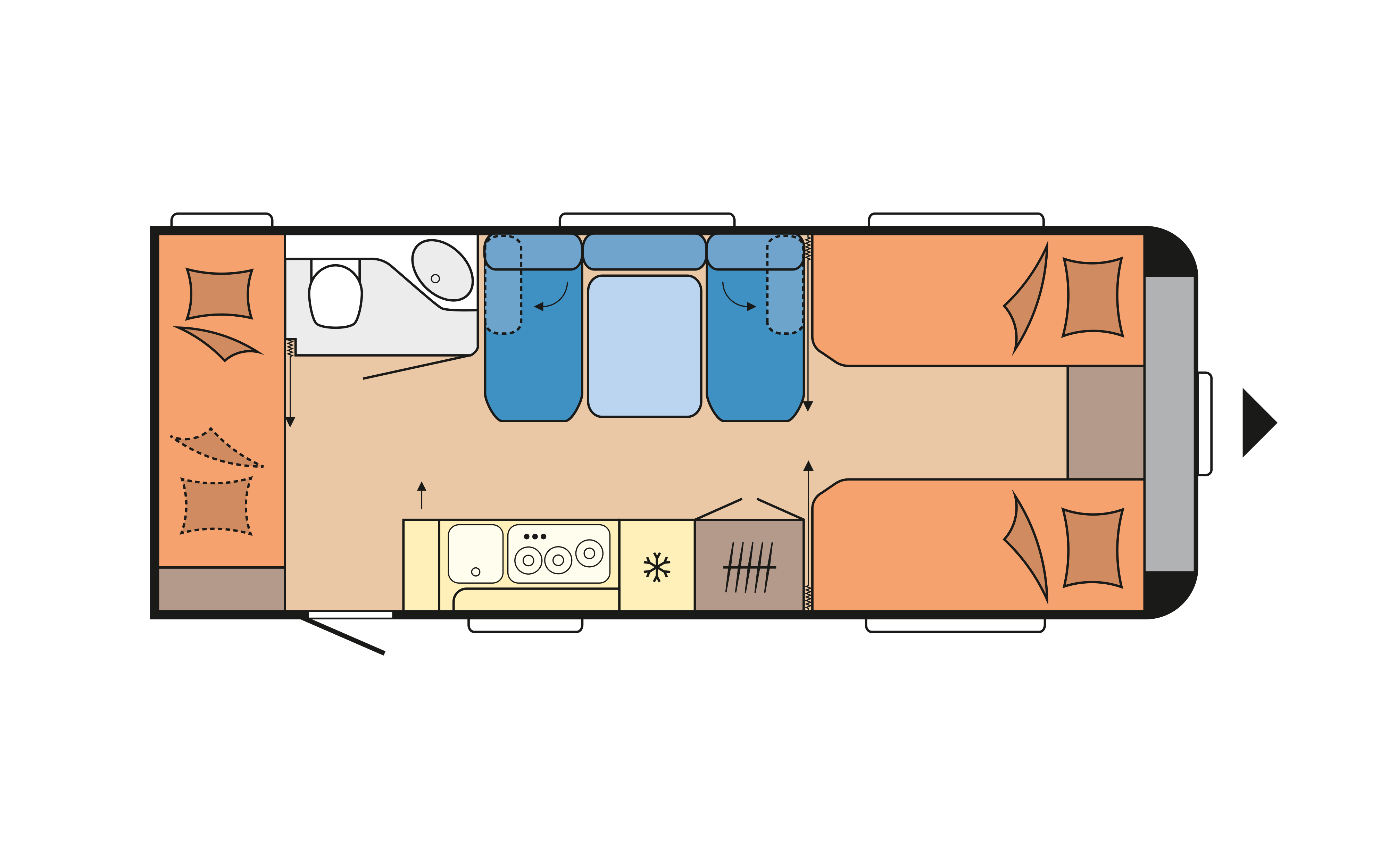 Layout 2023 Hobby Maxia 595 KML Dagweergave