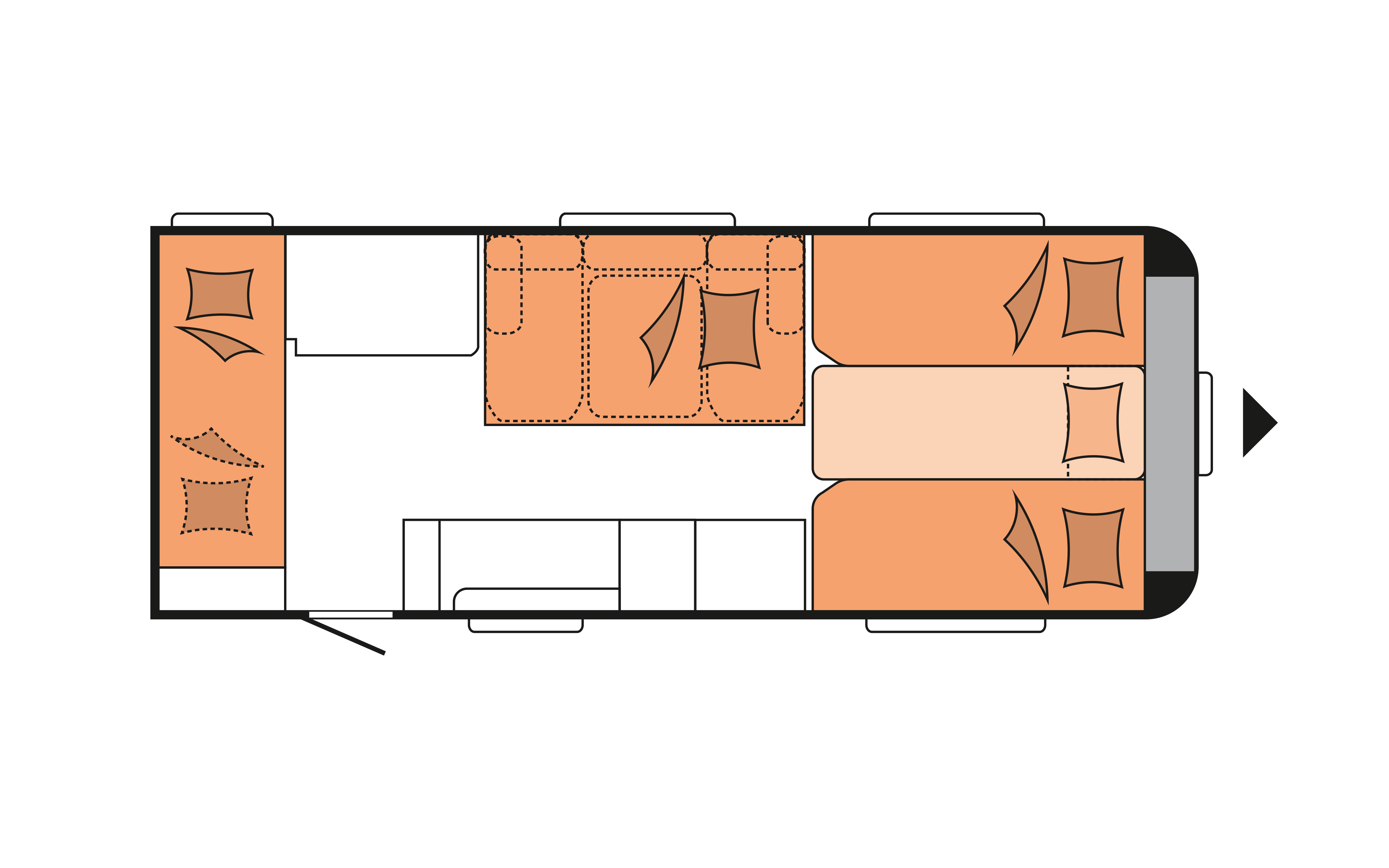 Layout 2023 Hobby Maxia 595 KML Nachtweergave