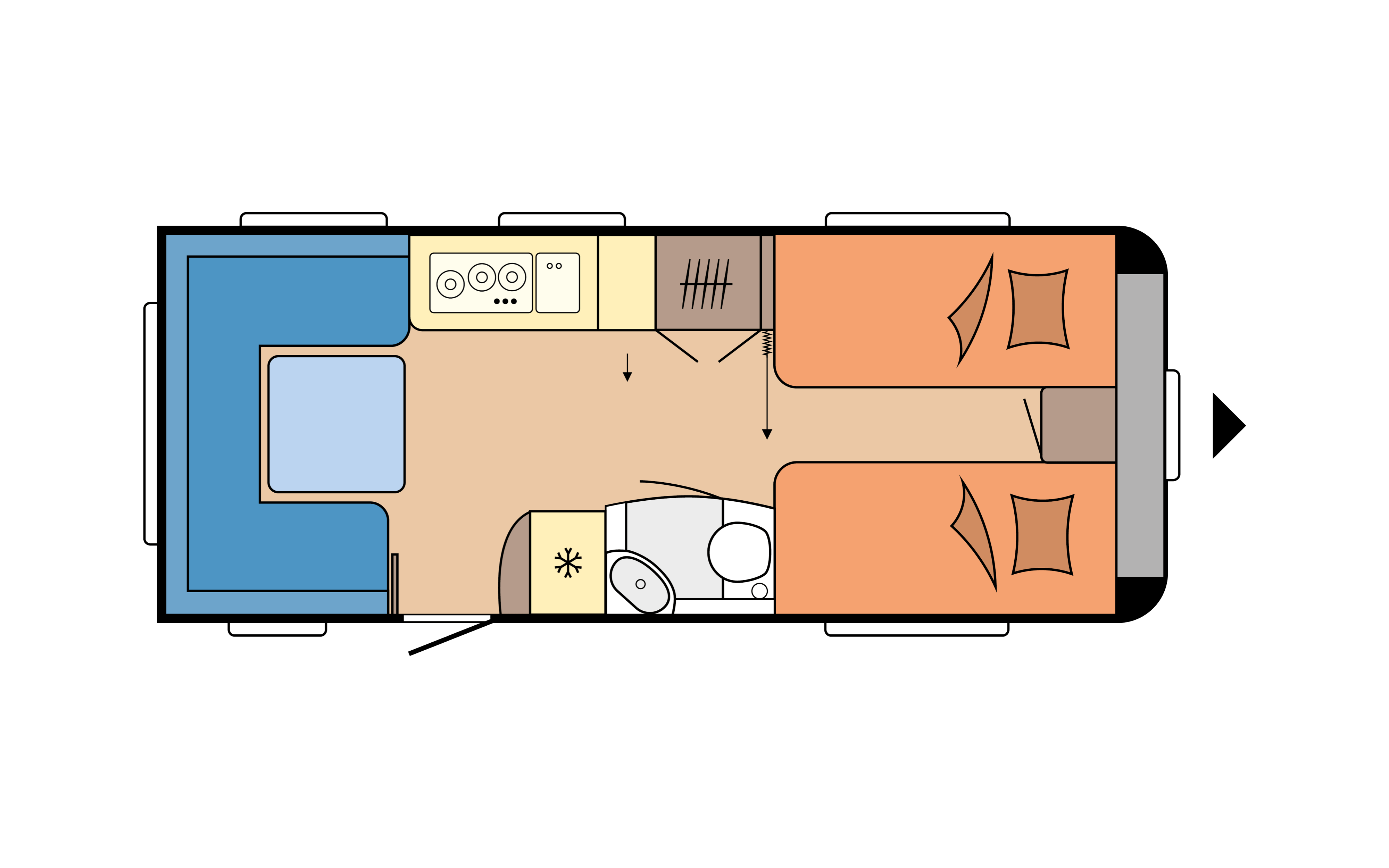 Layout 2023 Hobby Prestige 560 UL Dagweergave