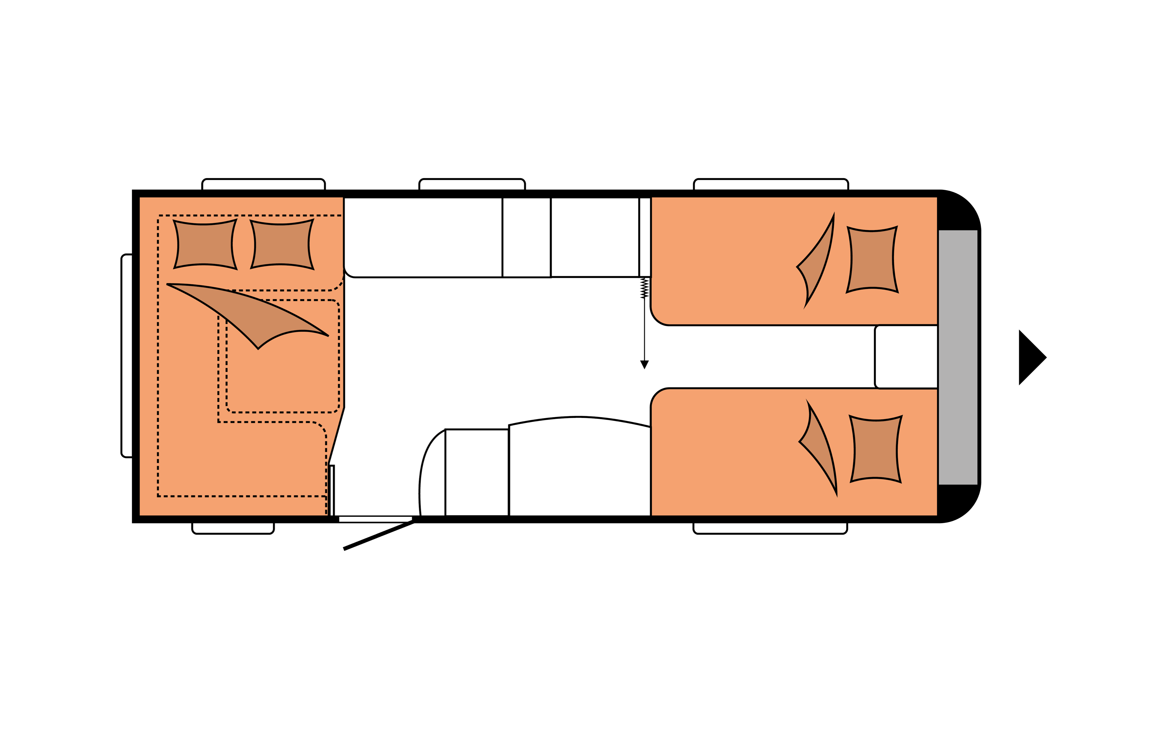 Layout 2023 Hobby Prestige 560 UL Nachtweergave