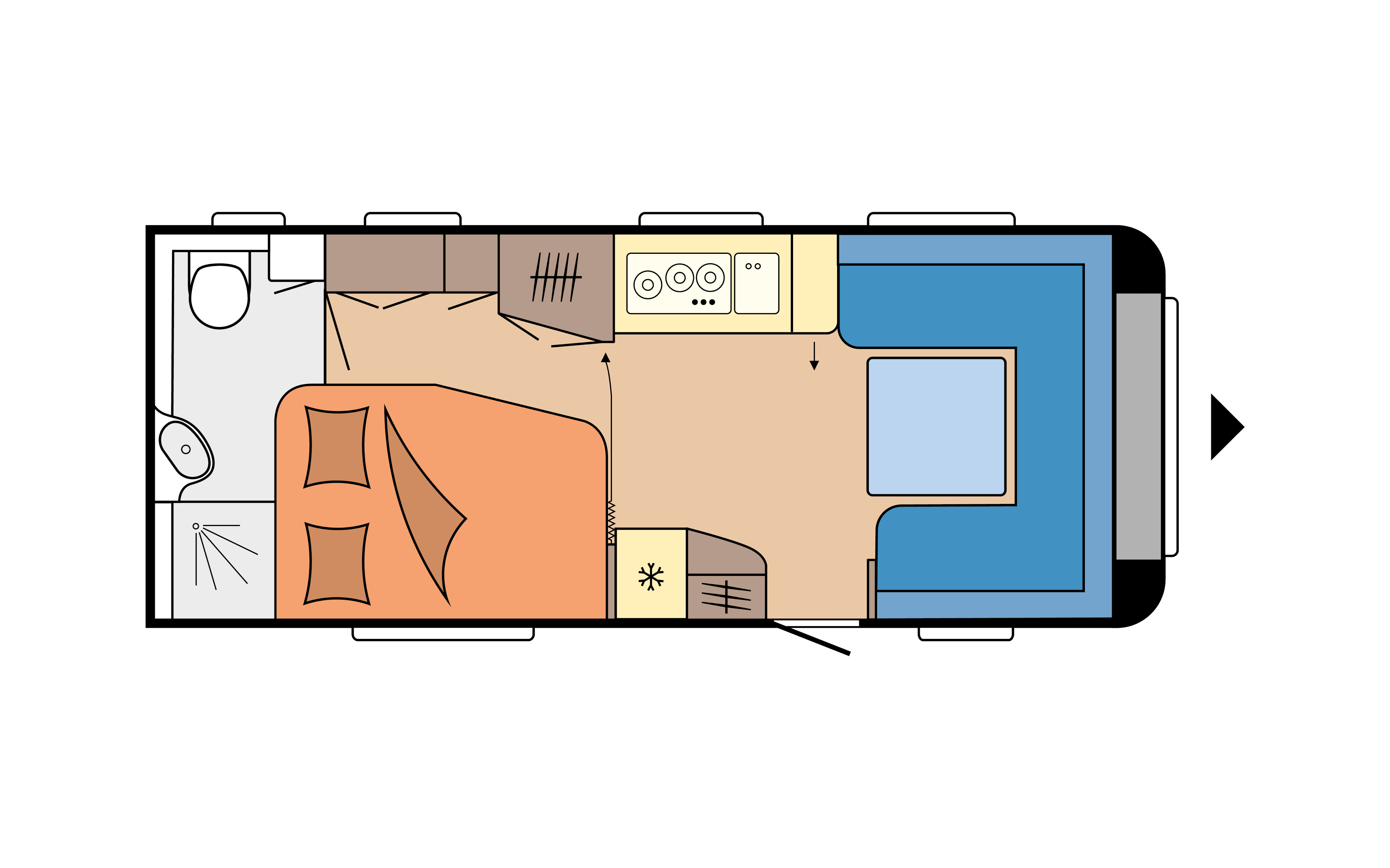 Layout 2023 Hobby Prestige 560 WFU Dagweergave