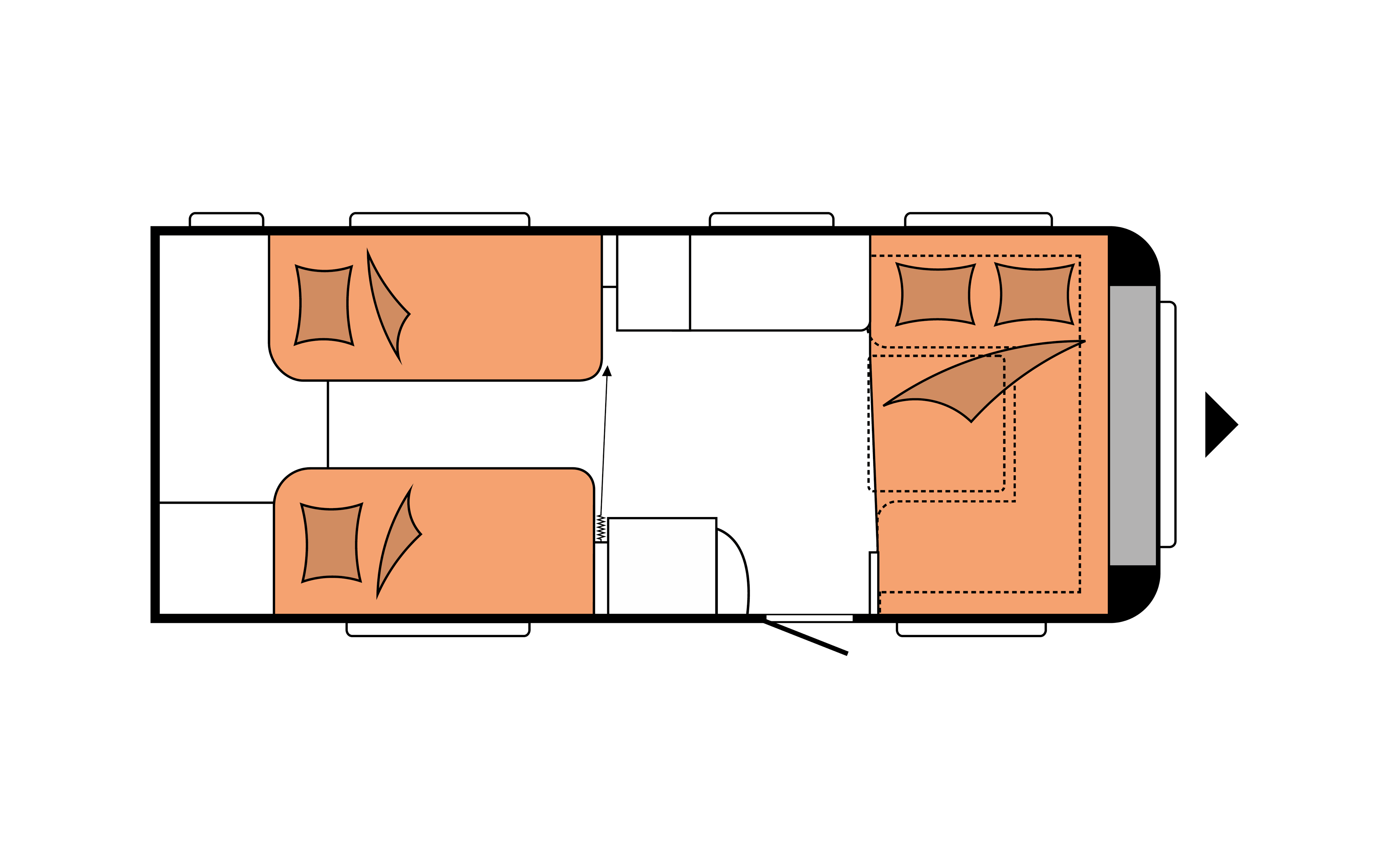 Layout 2023 Hobby Prestige 560 WLU Nachtweergave