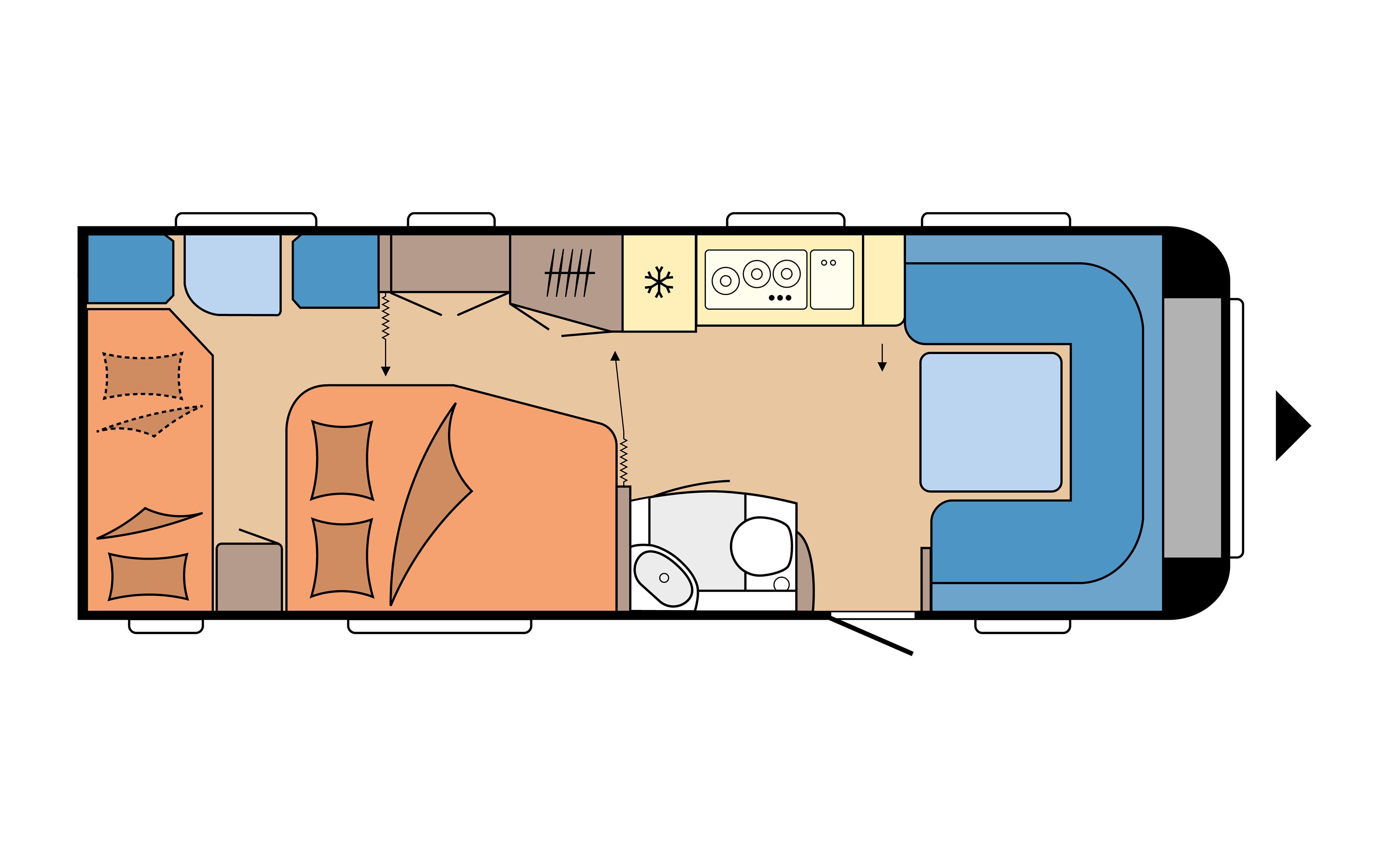 Layout 2023 Hobby Prestige 650 KFU Dagweergave