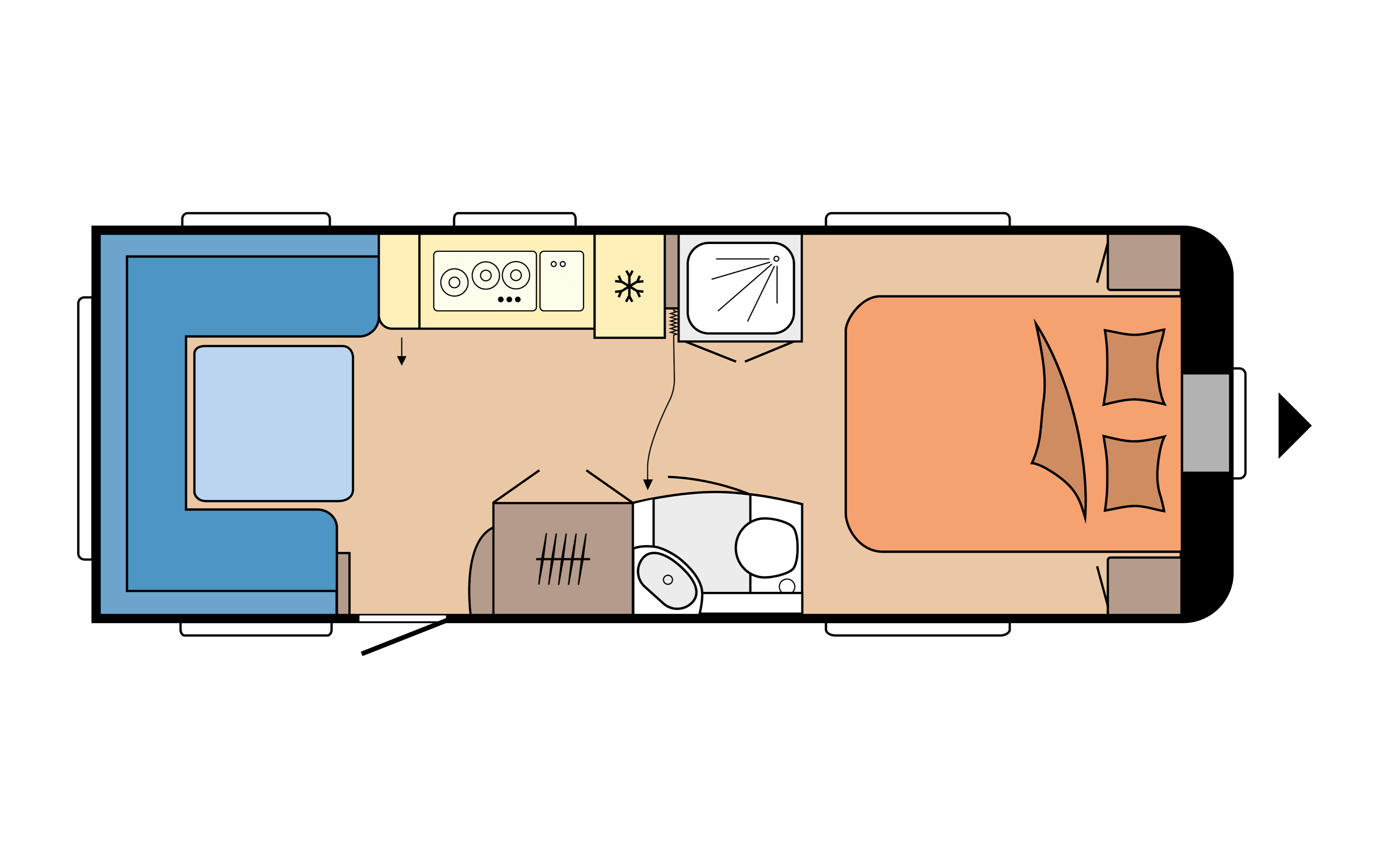 Layout 2023 Hobby Prestige 650 UFf Dagweergave