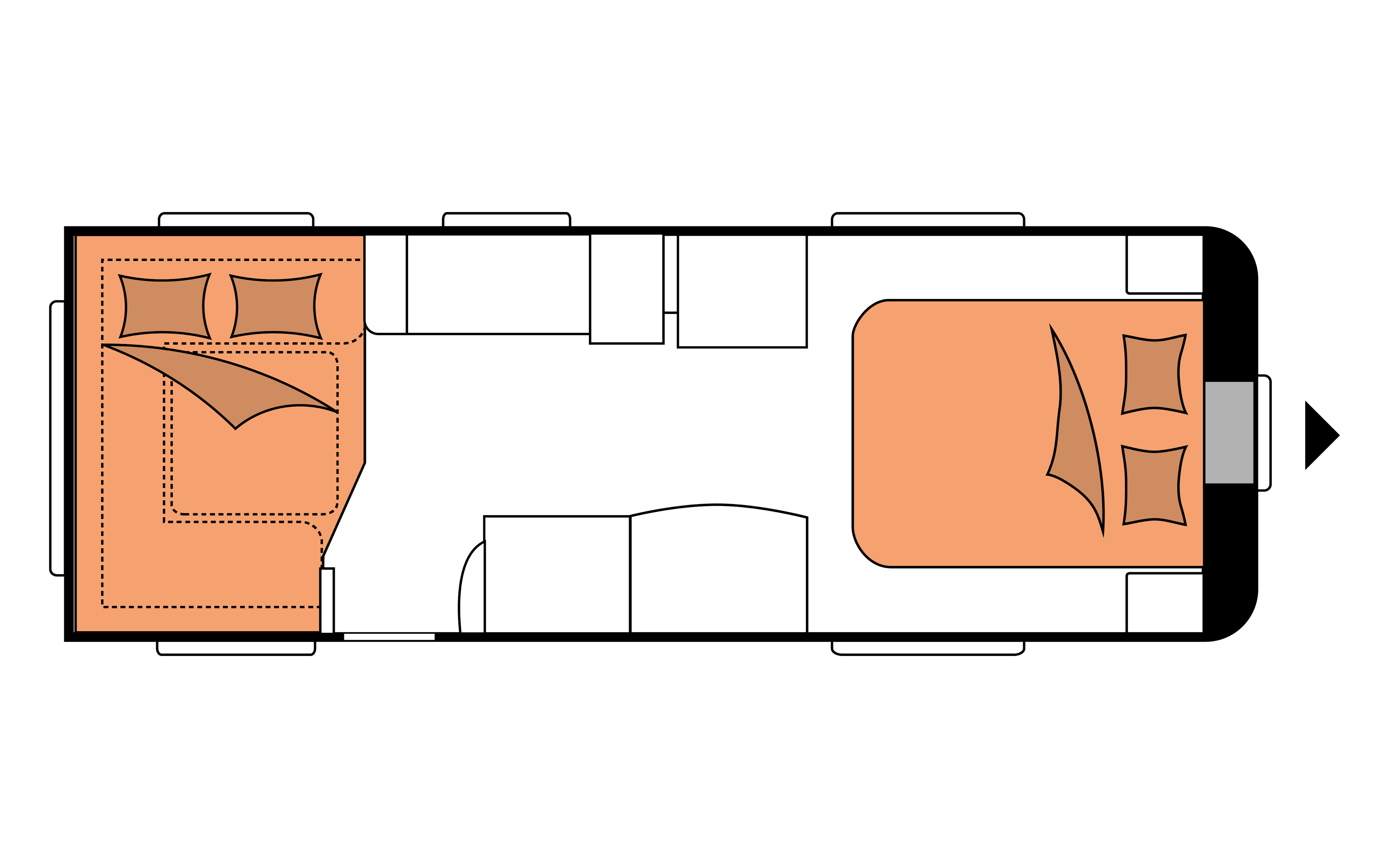 Layout 2023 Hobby Prestige 650 UFf Nachtweergave