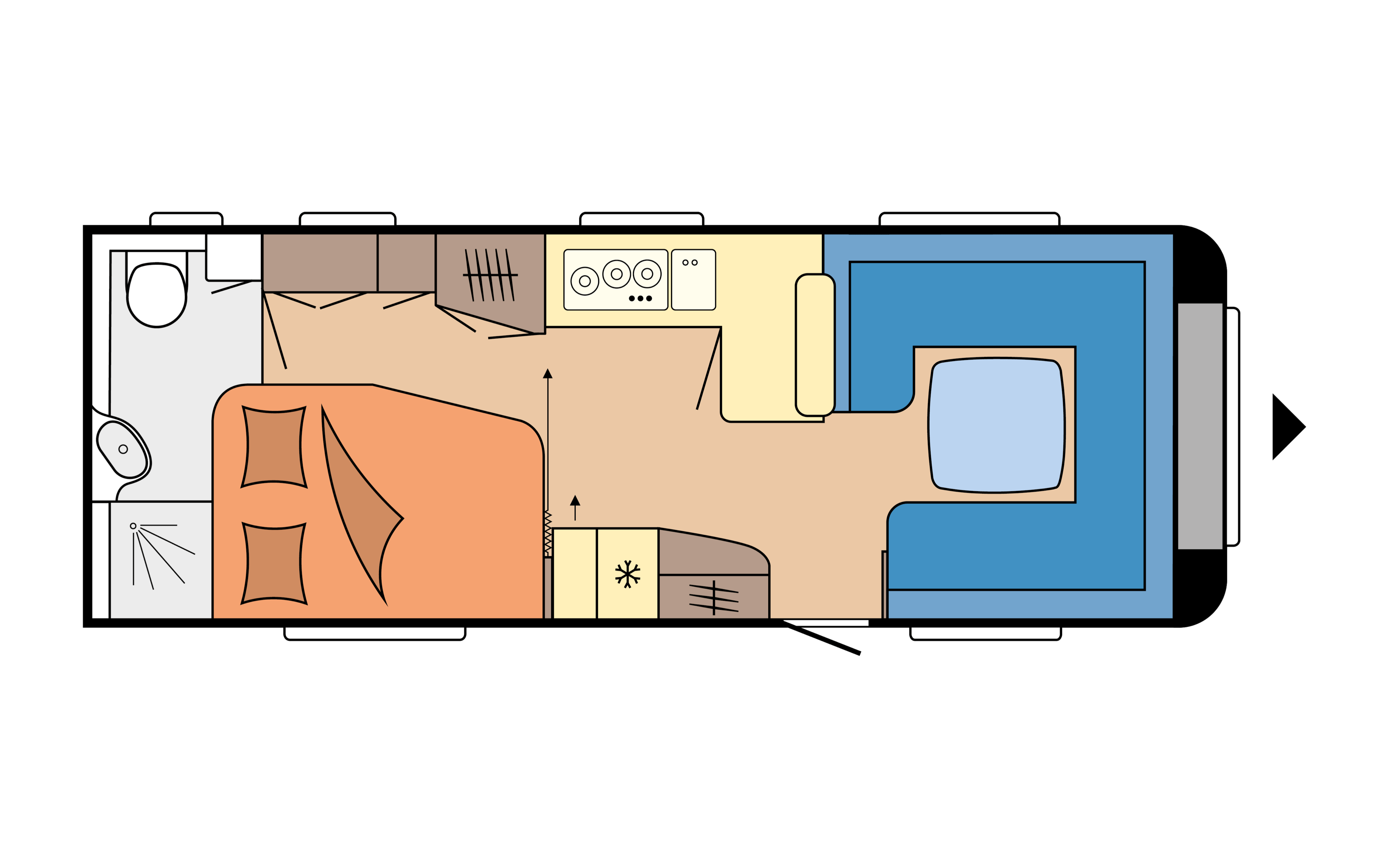 Layout 2023 Hobby Prestige 660 WFC Dagweergave