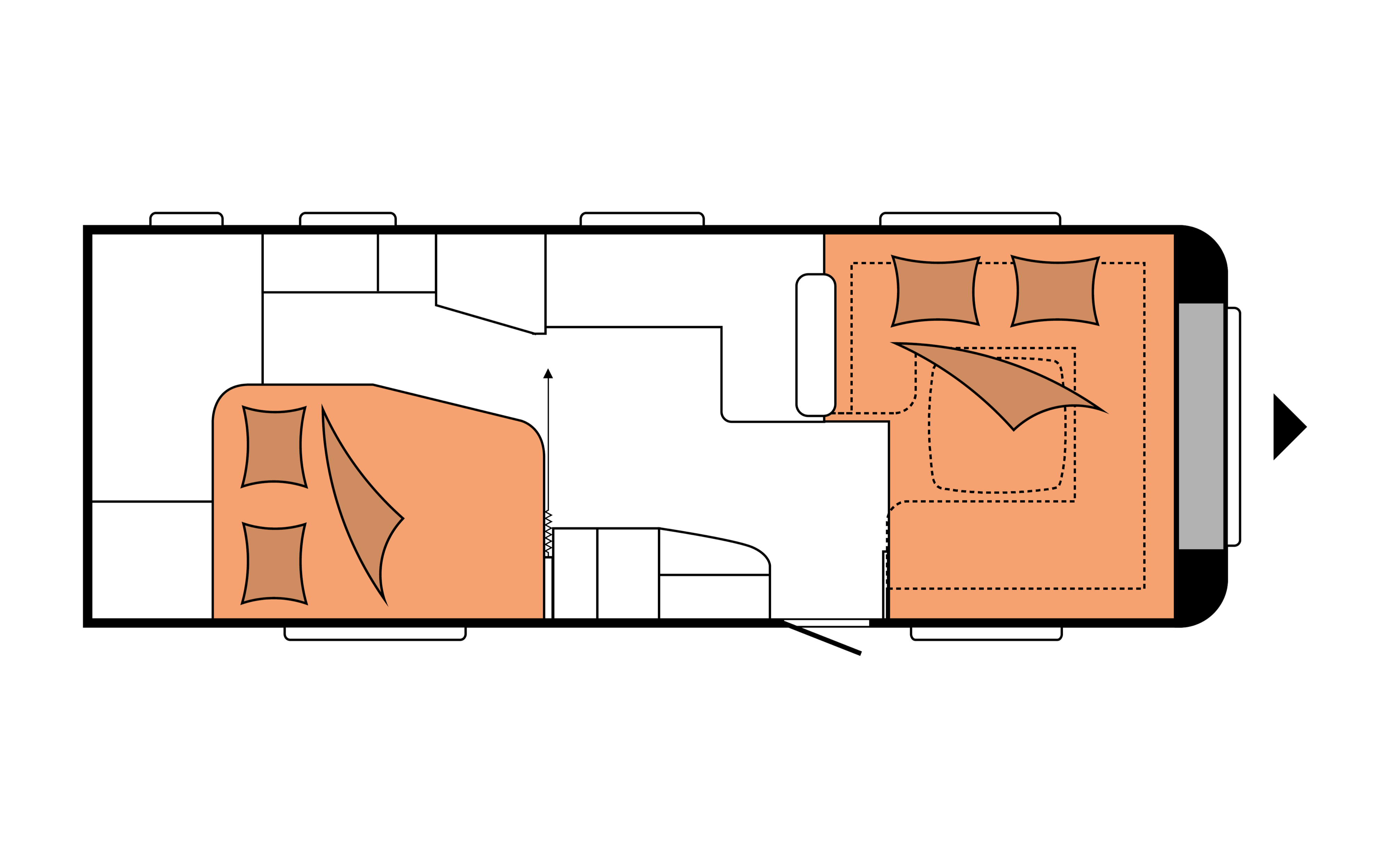 Layout 2023 Hobby Prestige 660 WFC Nachtweergave