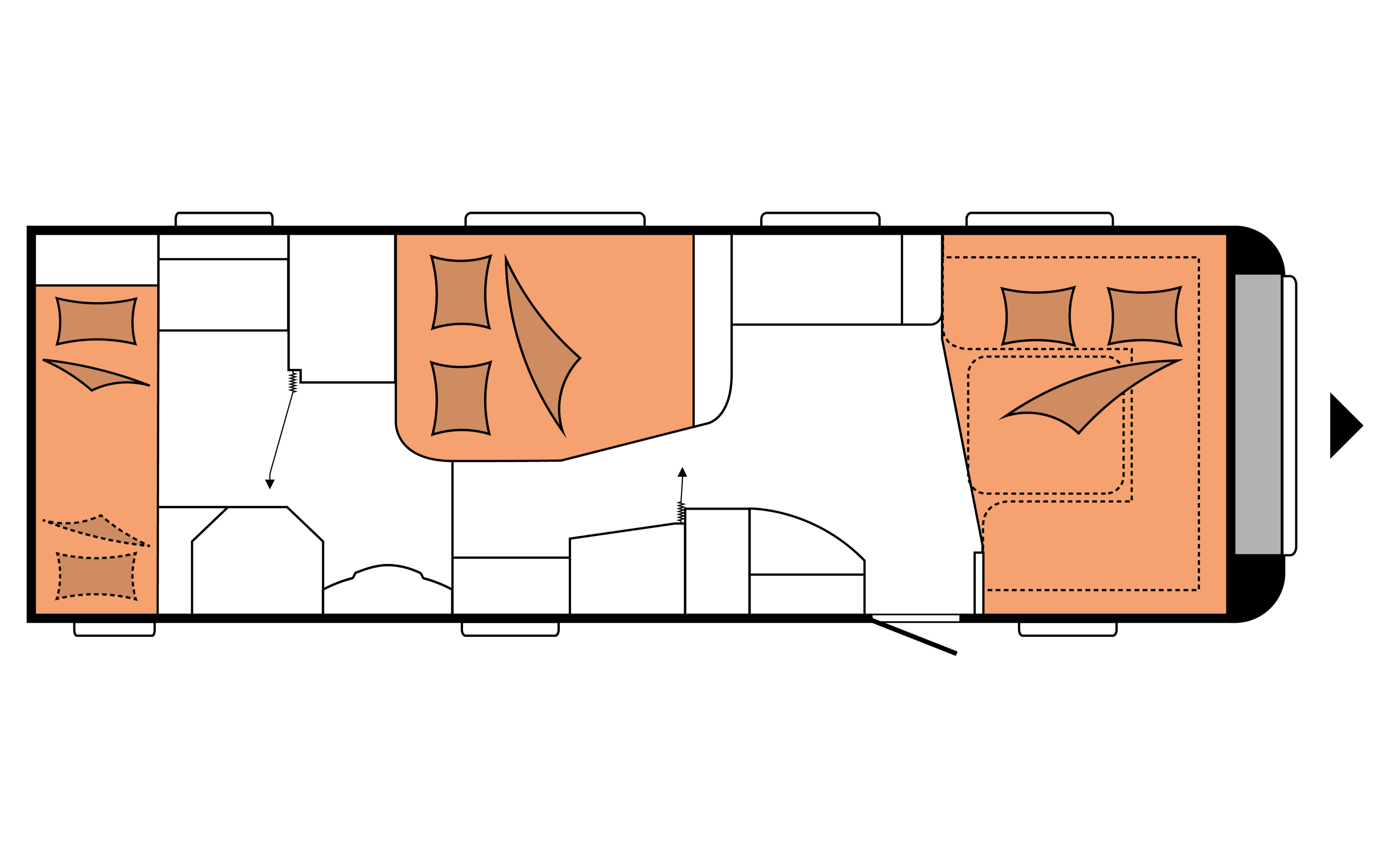 Layout 2023 Hobby Prestige 720 KWFU Nachtweergave