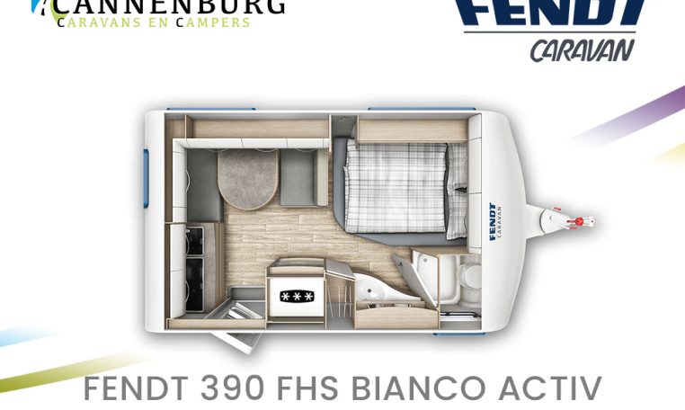 Fendt Bianco Activ 390 FHS model 2024 caravan plattegrond