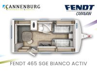 Fendt Bianco Activ 465 SGE model 2024 caravan plattegrond