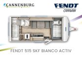 Fendt Bianco Activ 515 SKF model 2024 caravan plattegrond