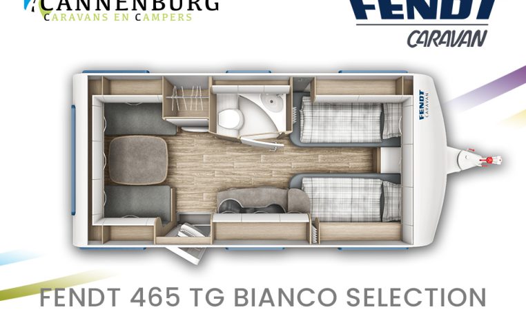 Fendt Bianco Selection 465 TG model 2024 caravan plattegrond