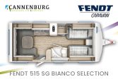 Fendt Bianco Selection 515 SG model 2024 caravan plattegrond