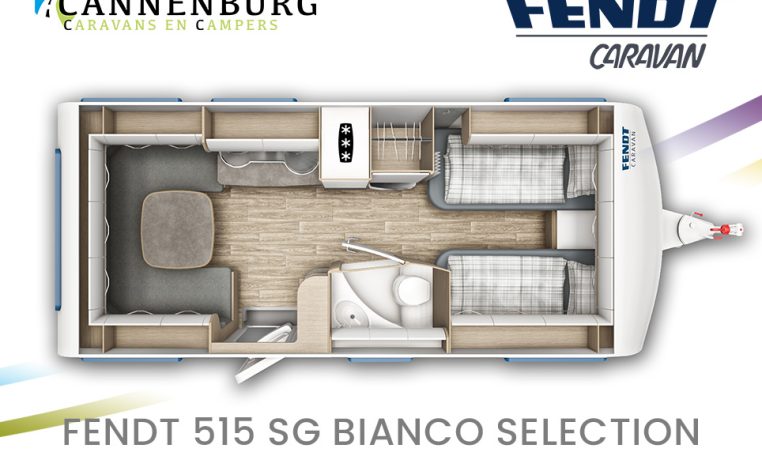 Fendt Bianco Selection 515 SG model 2024 caravan plattegrond