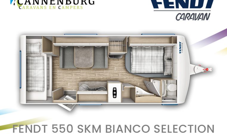 Fendt Bianco Selection 550 SKM model 2024 caravan plattegrond