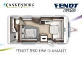 Fendt Diamant 560 DW model 2024 caravan plattegrond