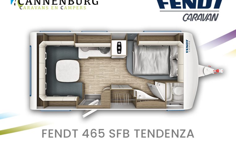 Fendt Tendenza 465 SFB model 2024 caravan plattegrond