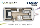 Fendt Tendenza 515 SG model 2024 caravan plattegrond