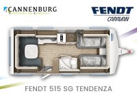Fendt Tendenza 515 SG model 2024 caravan plattegrond
