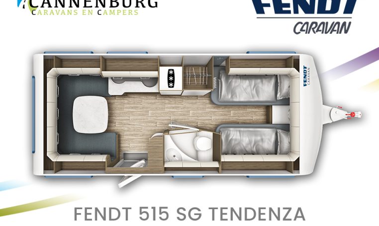 Fendt Tendenza 515 SG model 2024 caravan plattegrond