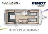 Fendt Tendenza 550 SG model 2024 caravan plattegrond