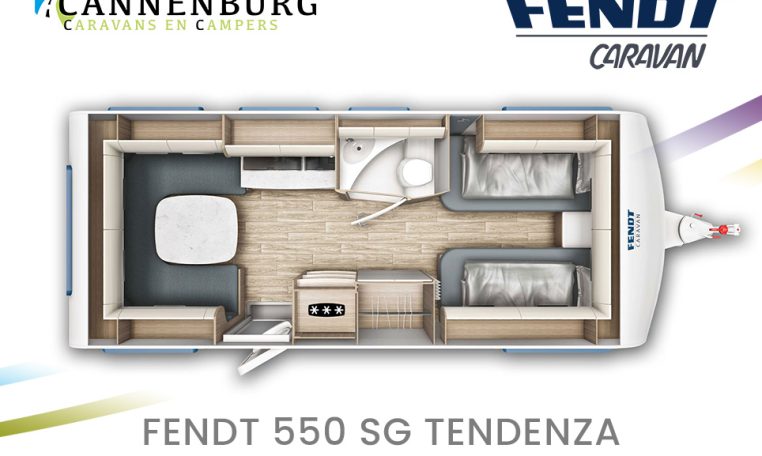 Fendt Tendenza 550 SG model 2024 caravan plattegrond