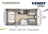 Fendt Tendenza 560 SG model 2024 caravan plattegrond