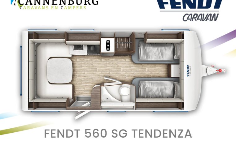 Fendt Tendenza 560 SG model 2024 caravan plattegrond