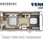 Fendt Tendenza 650 SFD model 2024 caravan plattegrond