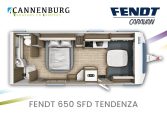 Fendt Tendenza 650 SFD model 2024 caravan plattegrond