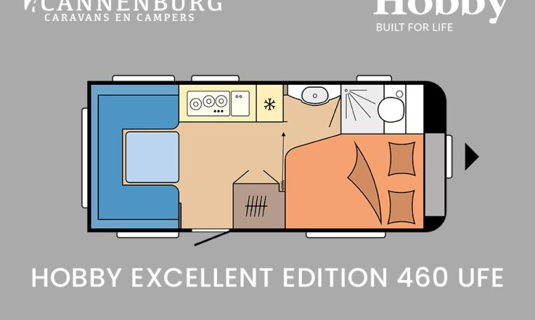 Hobby Excellent Edition 460 UFe model 2024 caravan plattegrond