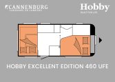 Hobby Excellent Edition 460 UFe model 2024 caravan plattegrond slapen