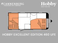 Hobby Excellent Edition 460 UFe model 2024 caravan plattegrond slapen