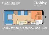 Hobby Excellent Edition 650 UMFe model 2024 caravan plattegrond