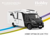 Hobby camper Optima De Luxe T70 E model 2024 exterieur front pakket