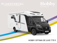 Hobby camper Optima De Luxe T70 E model 2024 exterieur front pakket