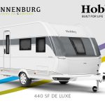 Buitenkant Hobby caravan modeljaar 2024 Hobby De Luxe 440 sf front