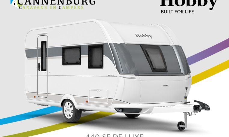 Buitenkant Hobby caravan modeljaar 2024 Hobby De Luxe 440 sf front