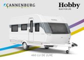Buitenkant Hobby caravan modeljaar 2024 Hobby De Luxe 460 LU front